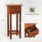 Slim 2 Tier Nightstand with Drawer and Shelf for Bedroom or Living Room